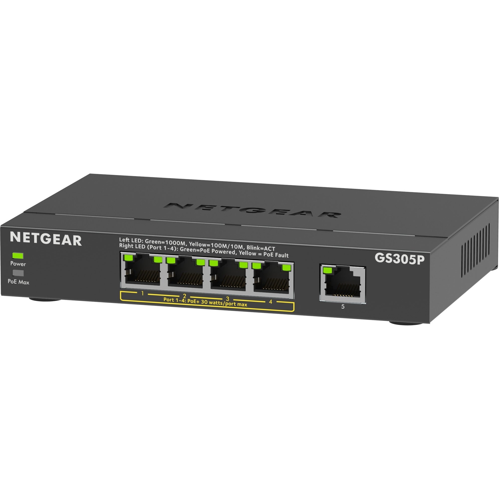 Netgear 5-port poe+ gigabit ethernet soho unmanaged switch