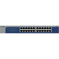 Netgear gs524 24-poorts gigabit ethernet unmanaged switch (grijs blauw)