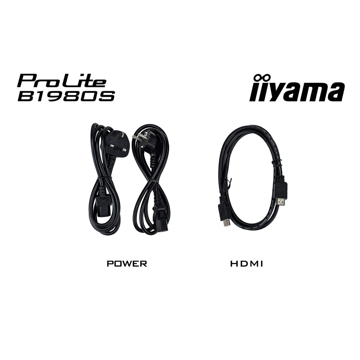 Iiyama prolite b1980s-b1 19 monitor (zwart, 1x displayport, 1x hdmi)