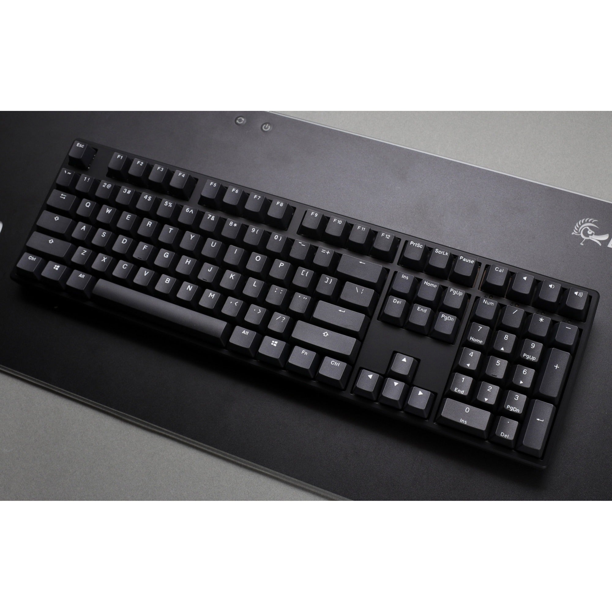 Ducky origin phantom black mechanisch toetsenbord (zwart, us lay-out (qwerty), cherry mx speed silver, 100%, hot swap, pbt double-shot keycaps)