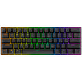 Royal kludge rk61 draadloos mechanisch toetsenbord (zwart, us lay-out (qwerty), 60%, red switch, rgb, hot swap, 2.4 ghz | usb-c | bluetooth)