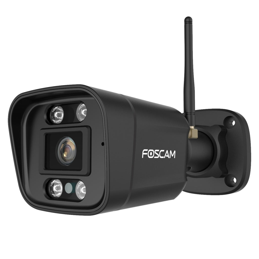Foscam v8p, 4k 8mp dual-band wifi beveiligingscamera (zwart, met geluid- en lichtalarm)