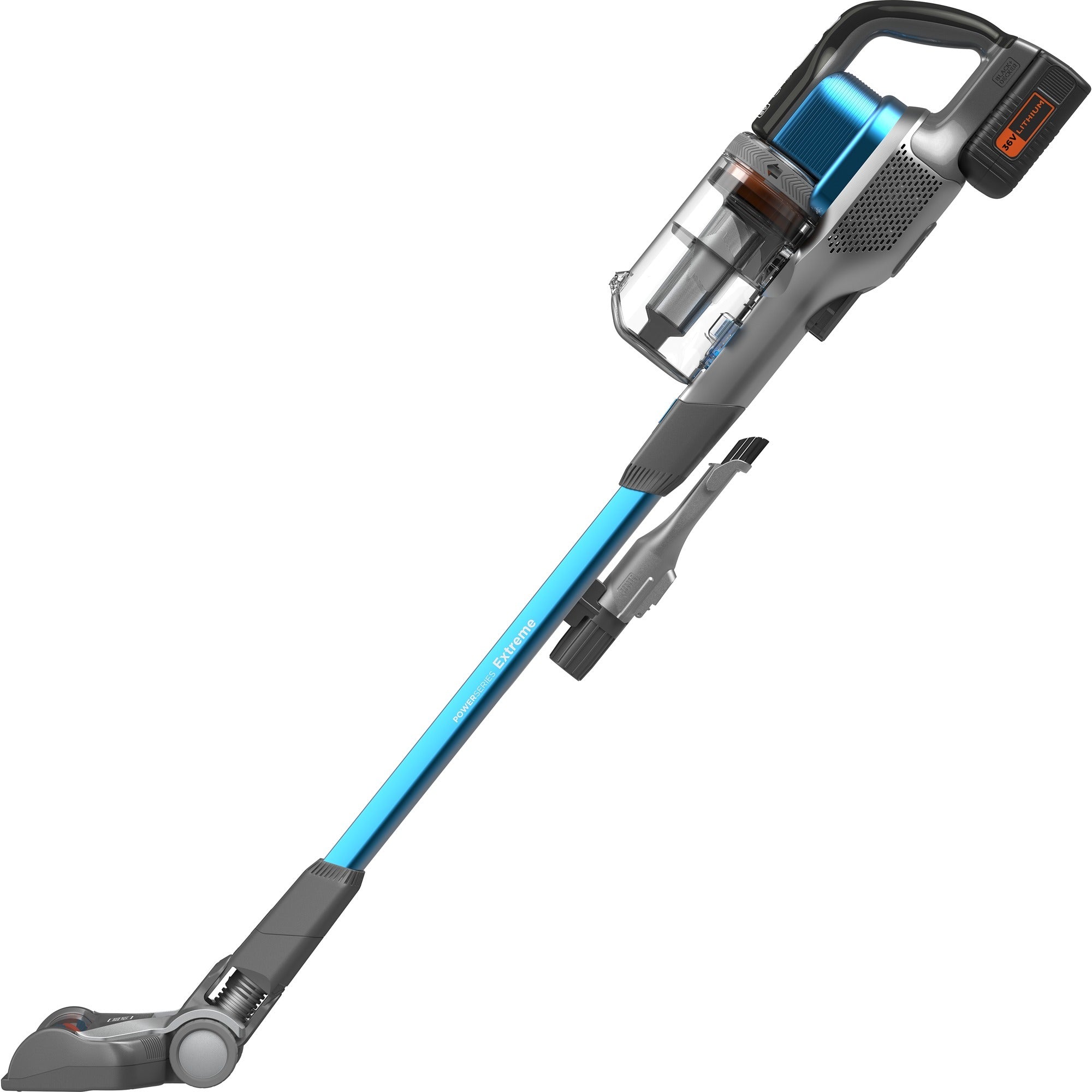 Black+decker 36v 4-in-1 steelstofzuiger (lichtblauw grijs)