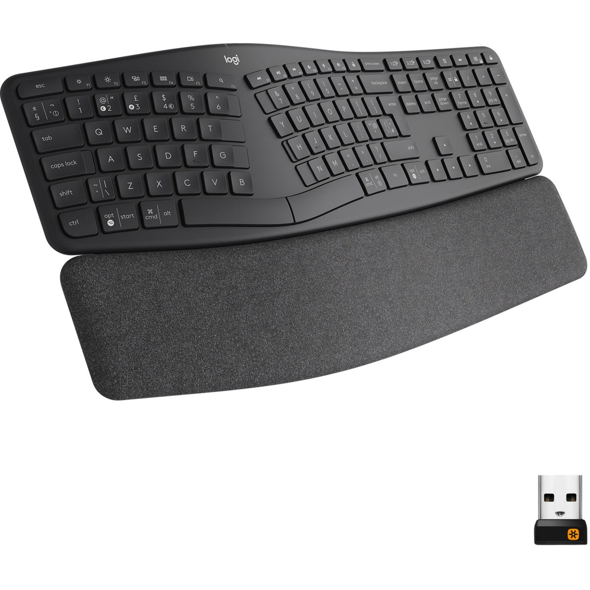 Ty toetsenbord logitech k860 clavier ergo qwer (us) international draadloos