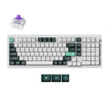Keychron q5 he qmk wireless custom keyboard (wit, us lay-out (qwerty), gateron double-rail magnetic nebula, 96%, rgb leds, osa double-shot pbt, hot swap, knob, 2.4ghz | bluetooth 5.1 | usb-c)