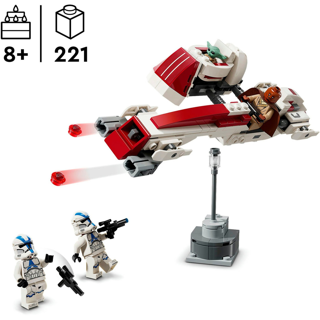 Lego star wars - barc speeder ontsnapping constructiespeelgoed (75378)