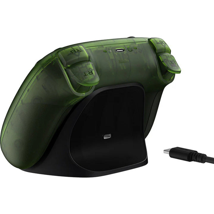 8bitdo ultimate 3-mode controller voor xbox (groen transparant, xbox series x|s, xbox one, pc, bluetooth usb-c 2.4 ghz )