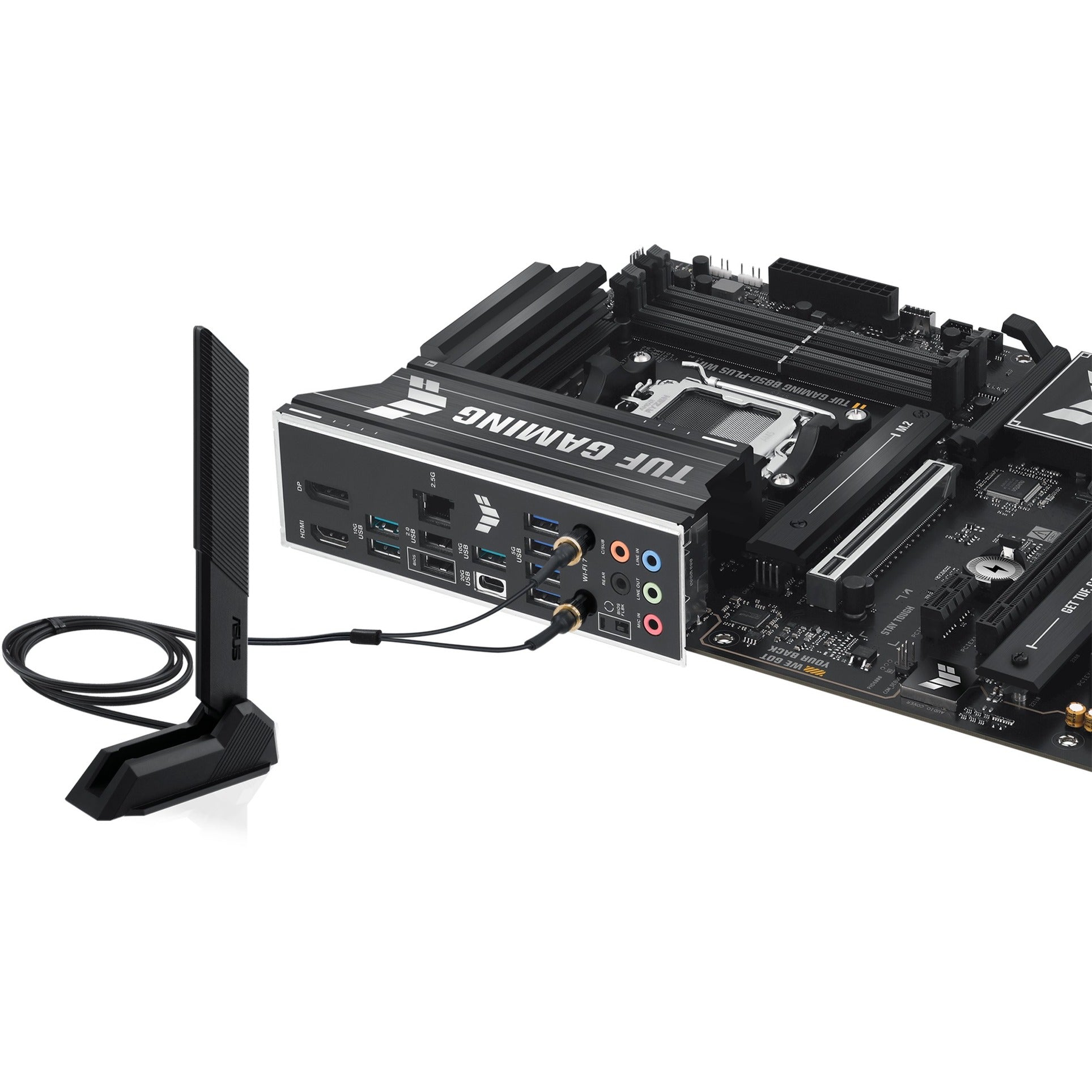 Asus tuf gaming b850-plus wifi socket am5 moederbord (raid, 2.5gb-lan, wi-fi 7, bt, sound, atx)
