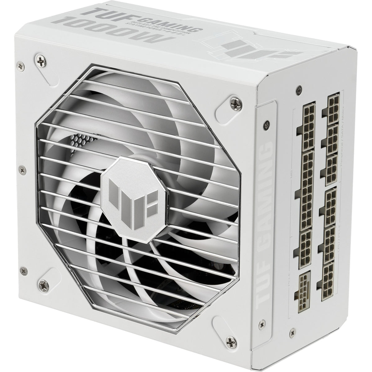 Asus tuf gaming gold white edition modulaire 1000 watt voeding (wit, 1x 12v-2x6, 4x pcie)