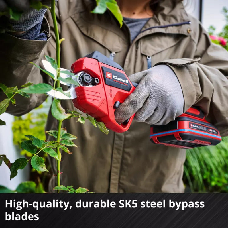 Einhell professionele accusnoeischaar gp-ls 18 28 li bl-solo takkenschaar (rood zwart, accu en oplader niet inbegrepen, power x-change)