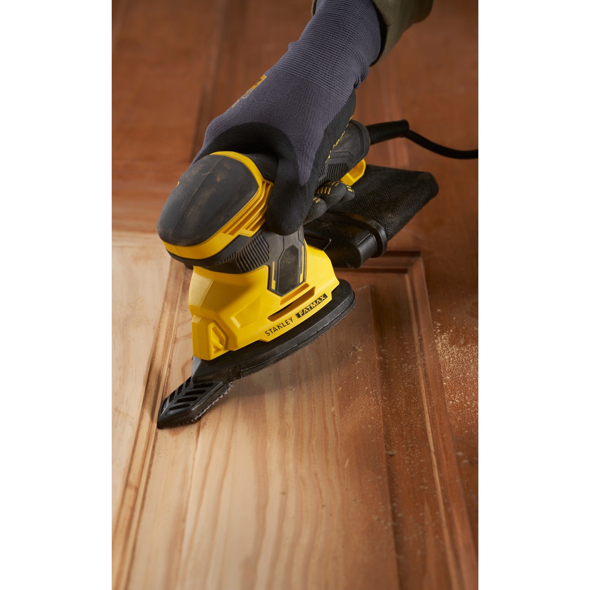 Stanley fatmax 120w detailschuurmachine deltaschuurmachine (geel zwart)