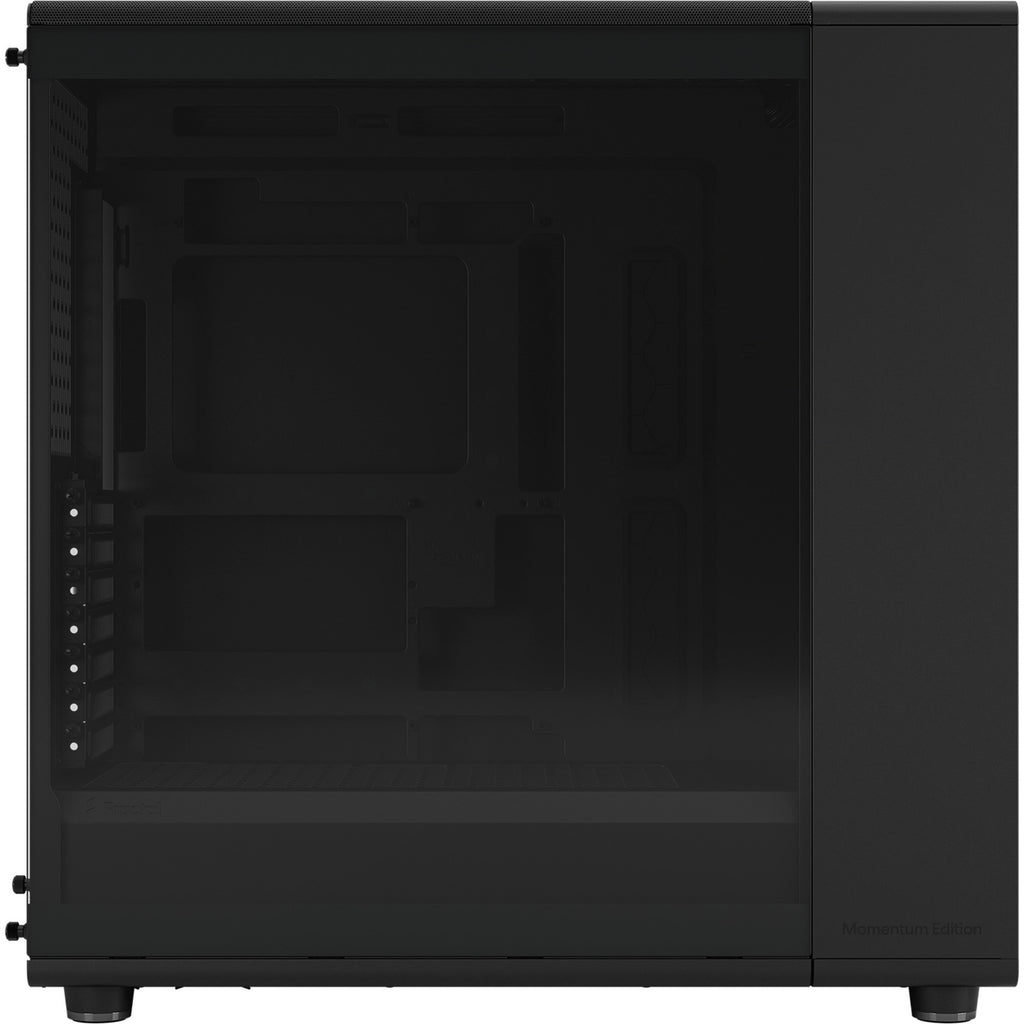 Fractal design north xl momentum edition midi tower behuizing (zwart houtkleur | 2x usb-a | 1x usb-c | tempered glass)