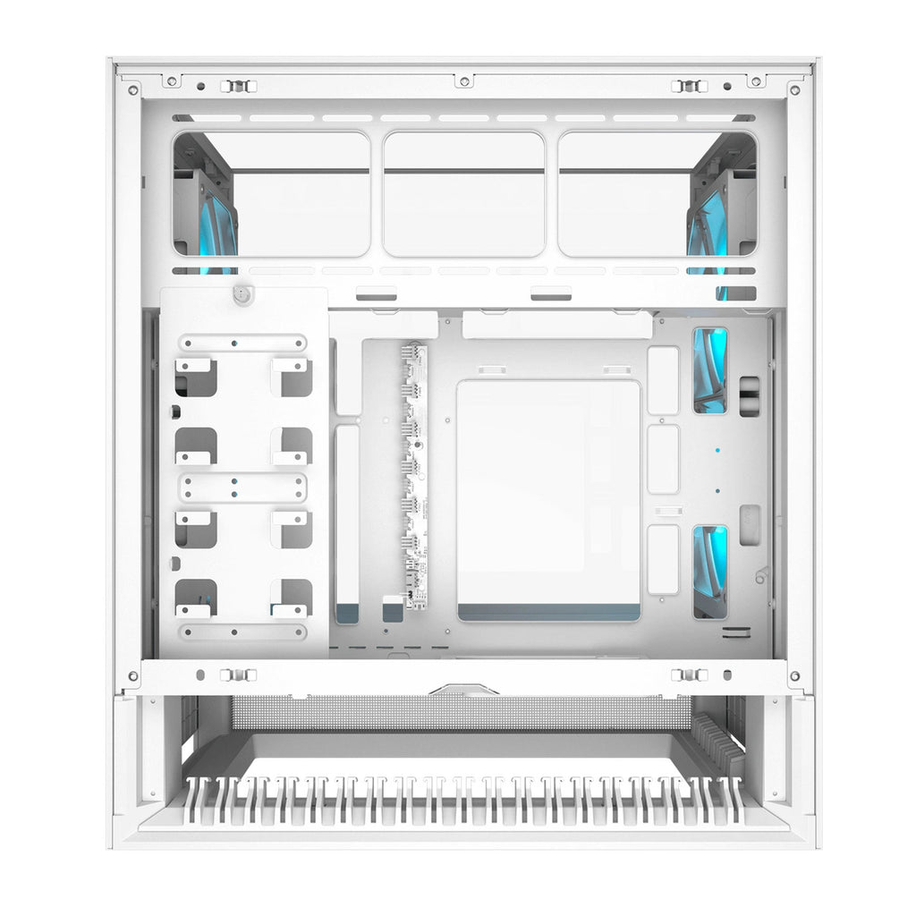 Cougar omnyx midi tower behuizing (wit | 4x usb-a | 2x usb-c | tempered glass)