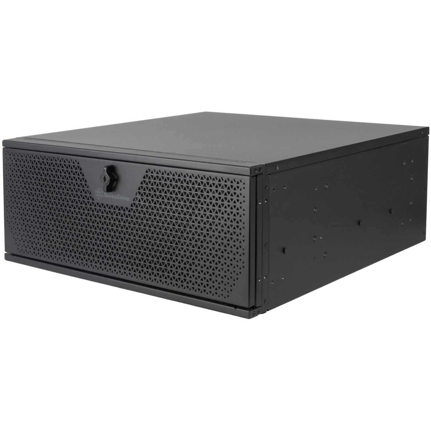 Silverstone rm44 rack behuizing (zwart | 4u | usb type-c | 2x 80mm casefan inbegrepen)
