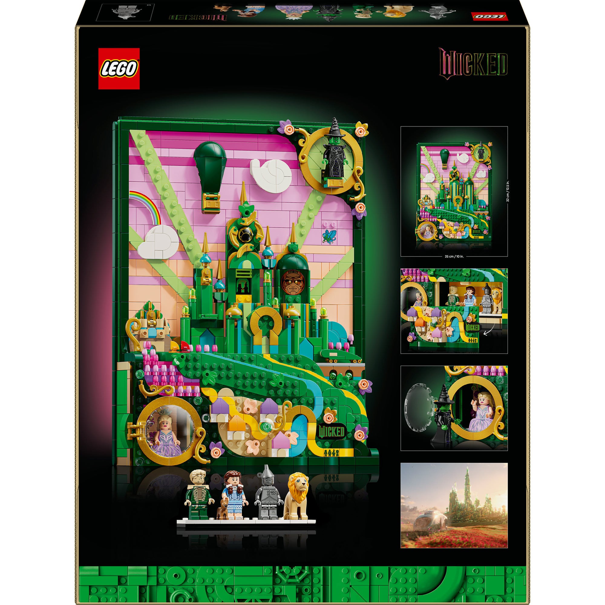 Lego wicked - emerald city muurkunst constructiespeelgoed (75685)