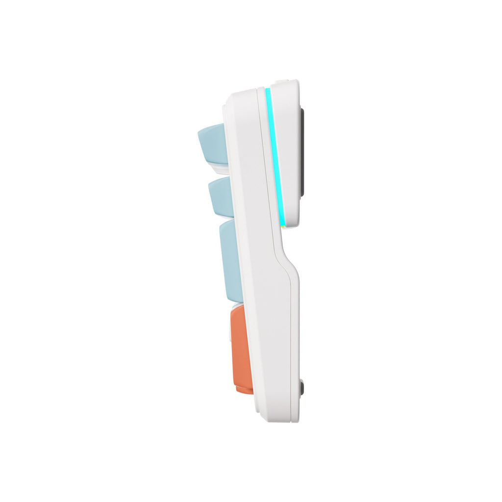 Mchose k99 horizon orange hyacinth wireless gasket mount mechanical rgb toetsenbord (wit, us lay-out (qwerty), ktt hyacinth, rgb, hot swap, double-shot pbt, draadloos | bluetooth | usb-c)