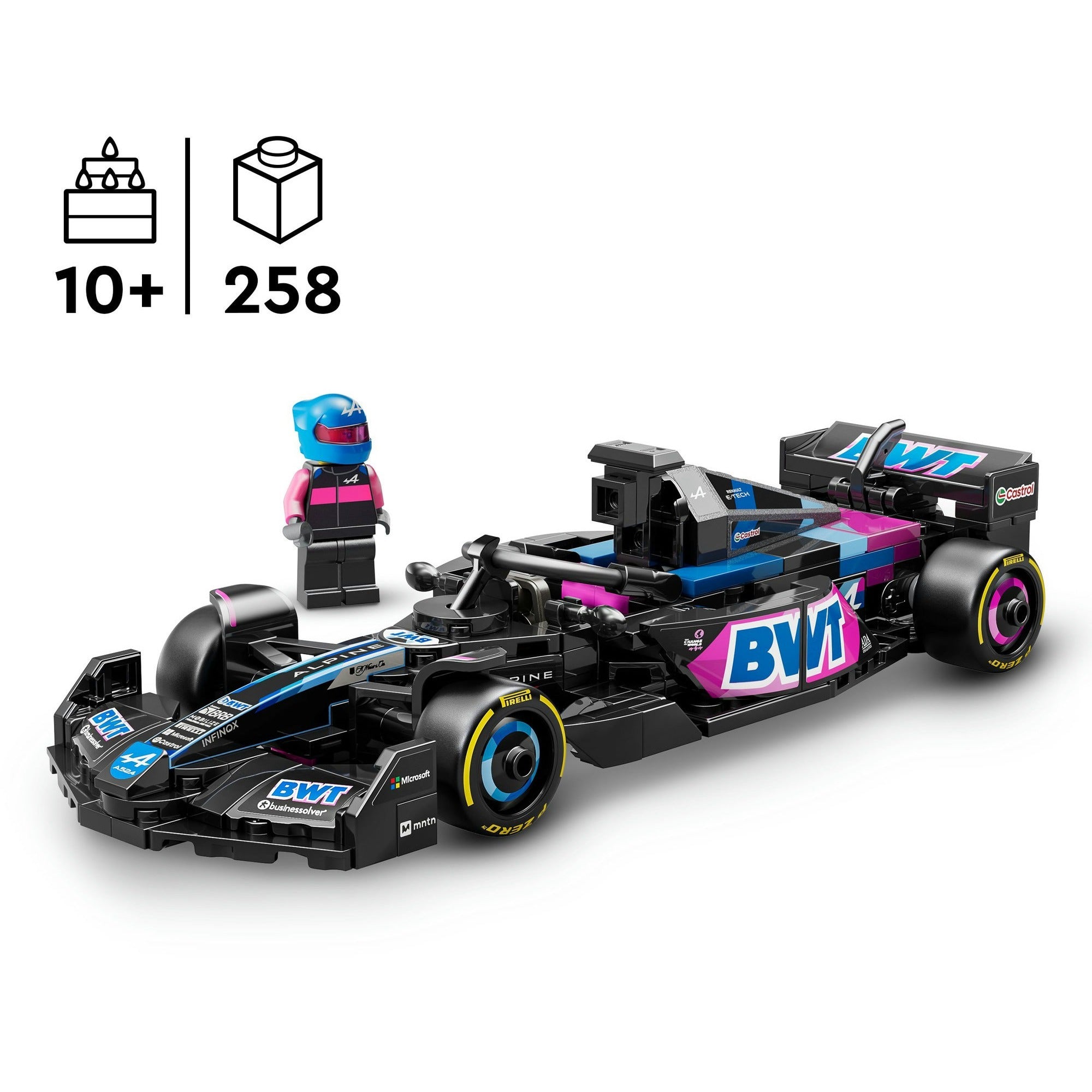 Lego speed champions - bwt alpine f1® team a524 racewagen constructiespeelgoed (77248)