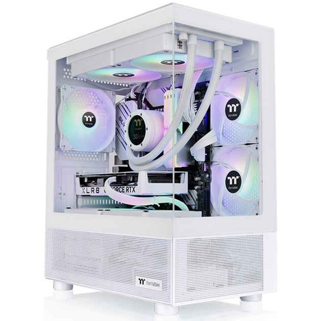 Thermaltake view 170 tg argb mini tower behuizing (wit | 2x usb-a | rgb | tempered glass)