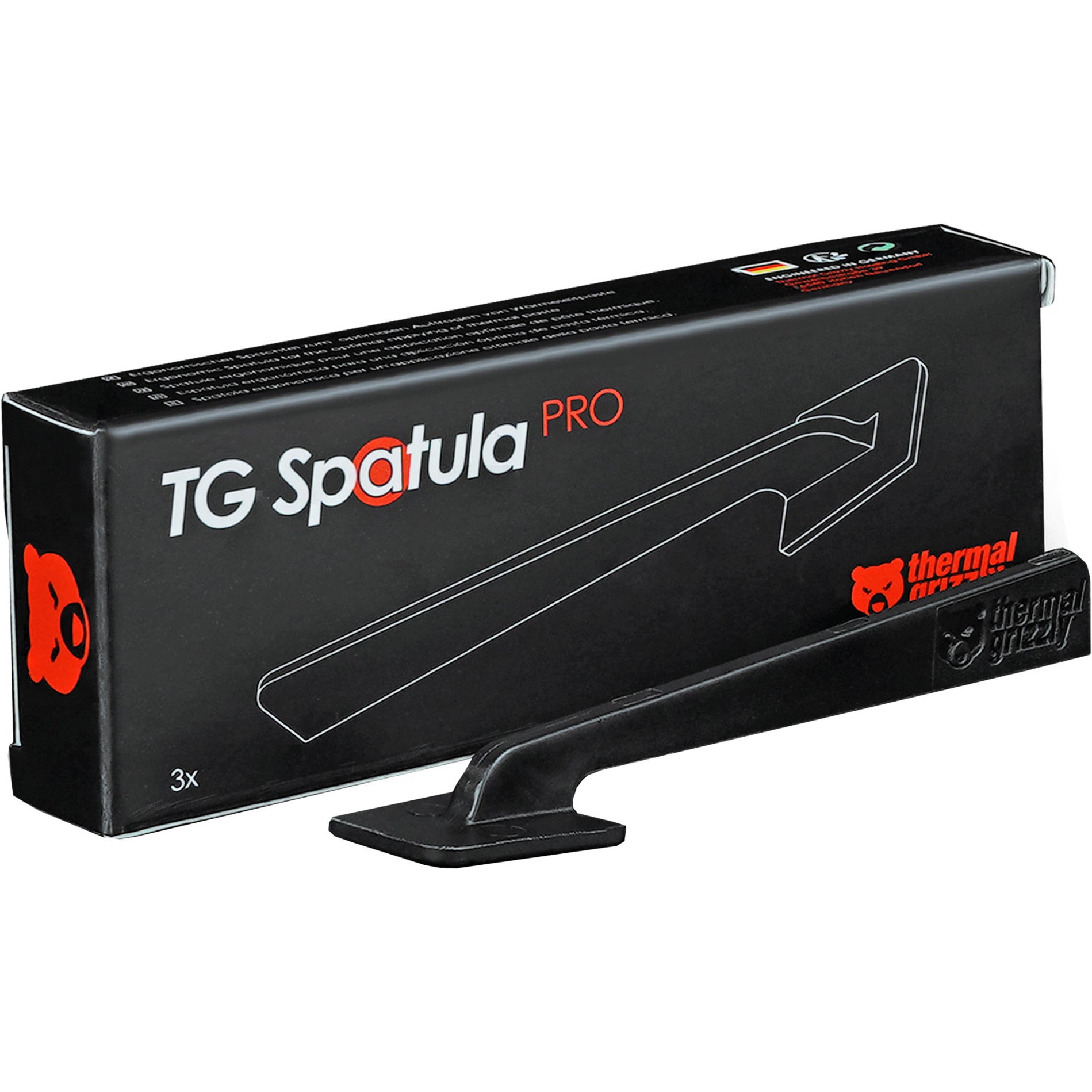 Thermal grizzly spatula pro (3-pack) plamuurspatel (zwart, 3 stuks)