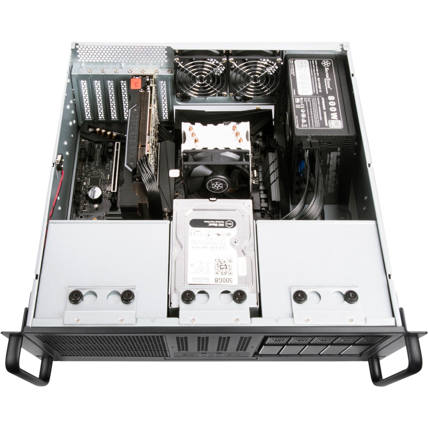 Silverstone rm41-506 rack behuizing (zwart | 2x usb-a 3.2 (5 gbit s))