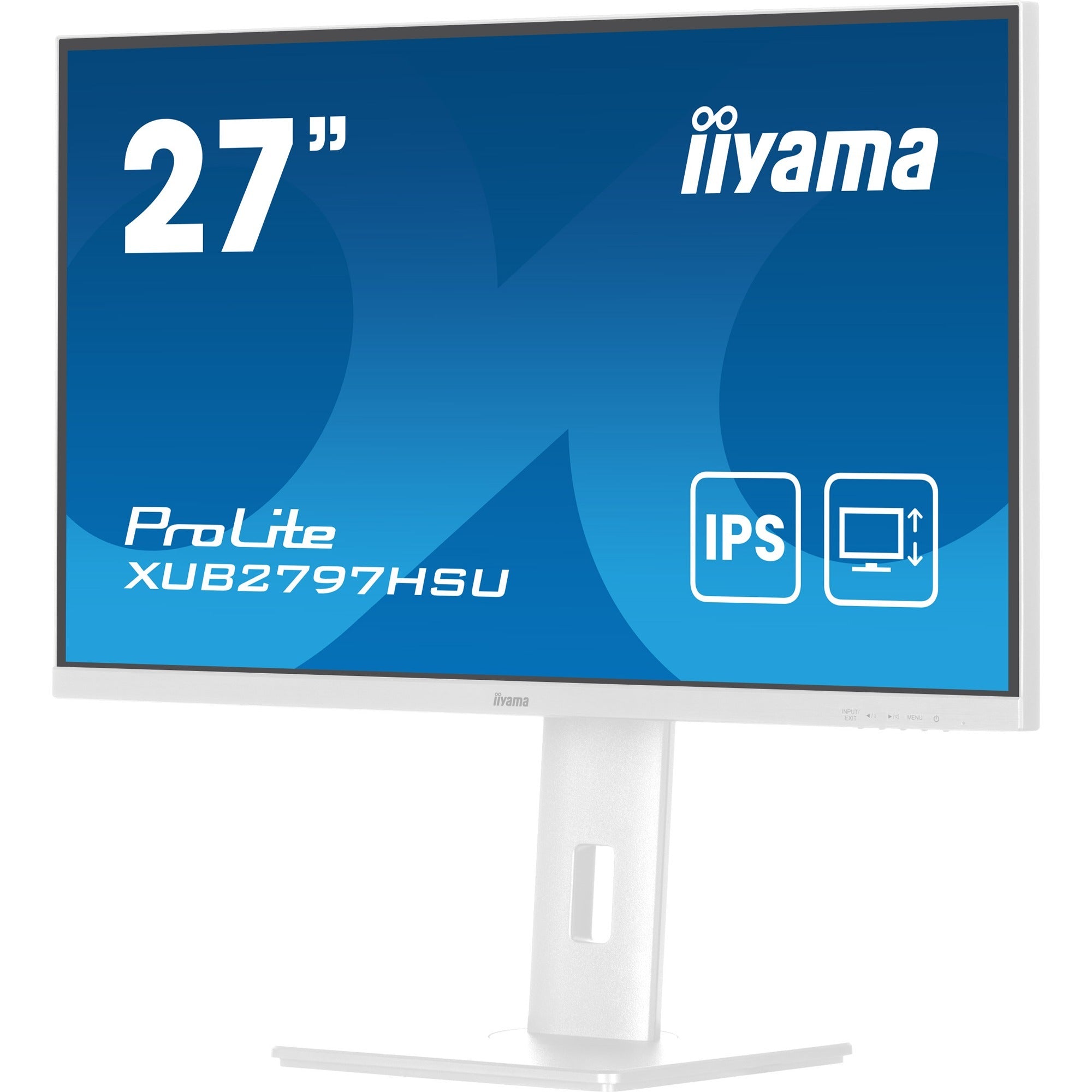Iiyama prolite xub2797hsu-w2 27 monitor (wit, hdmi, displayport, 2x usb-a, usb-b)