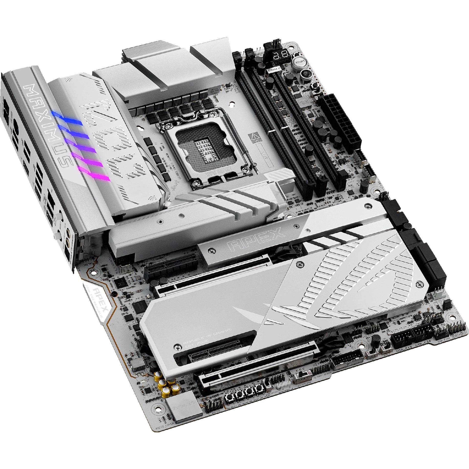 Asus rog maximus z890 apex socket 1851 moederbord (raid, 5gb-lan, wi-fi 7, bt, sound, atx)