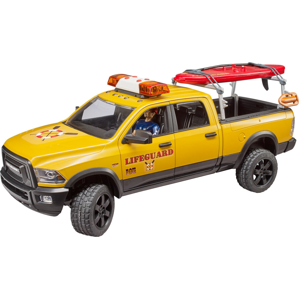 Bruder dodge ram 2500 reddingsbrigadeauto met strandwacht modelvoertuig (02506)