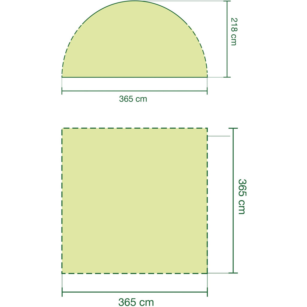 Coleman event shelter l paviljoen (lichtgrijs grijs, 3.65 x 3.65 m)
