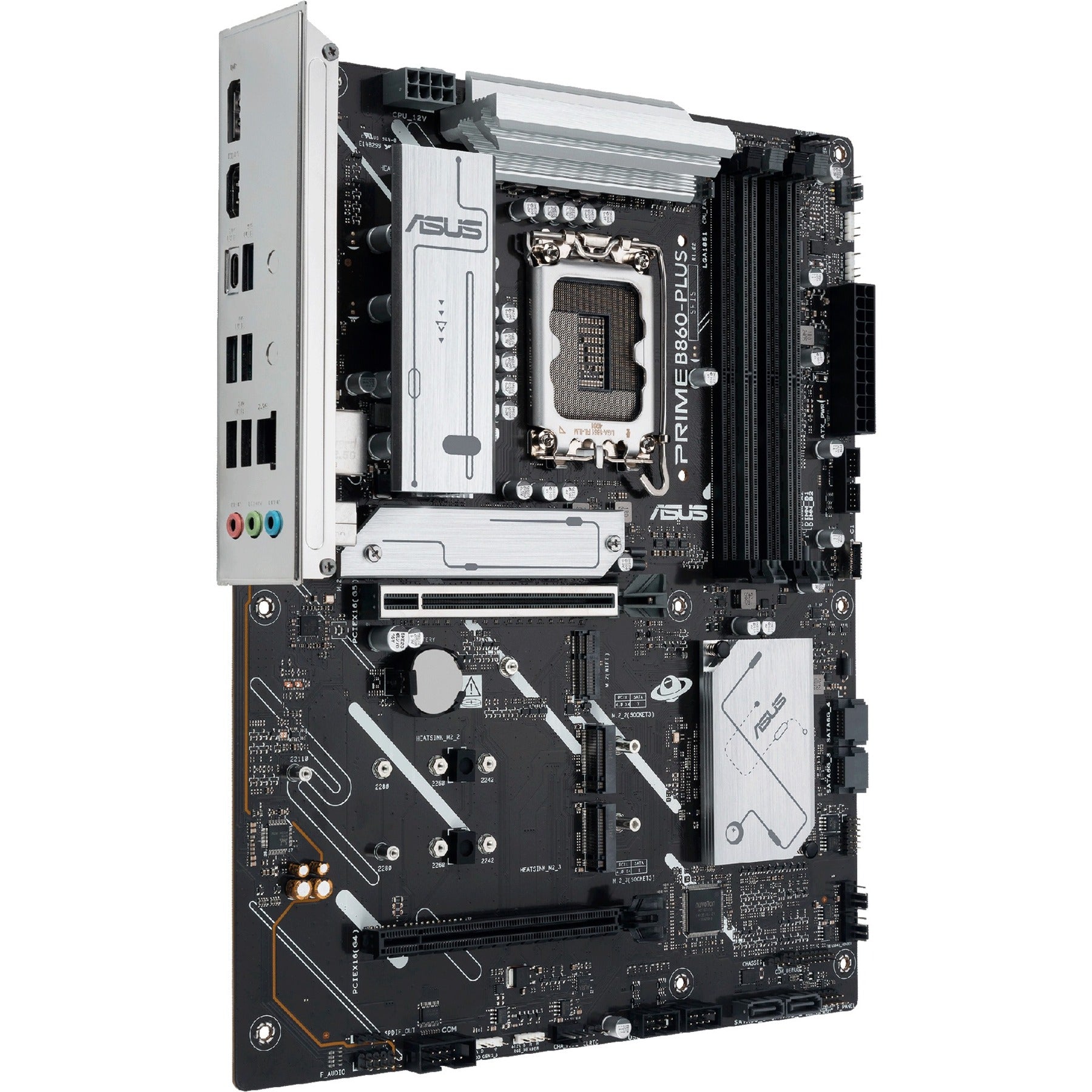 Asus prime b860-plus-csm socket 1851 moederbord (raid, 2.5 gb-lan, sound, atx)