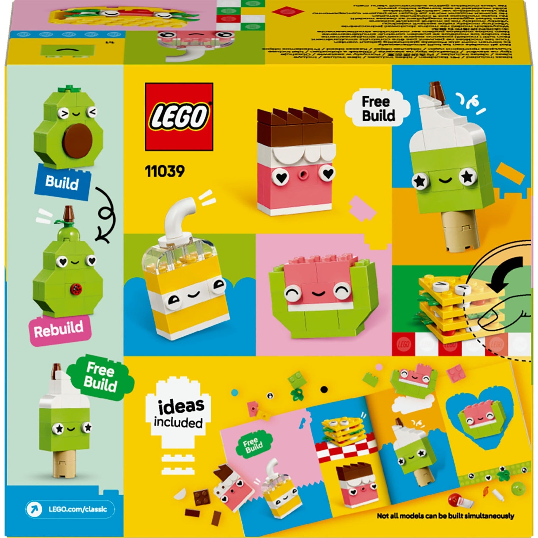 LEGO Classic - Kreatives Food Friends Konstruktionsspielzeug (11039)