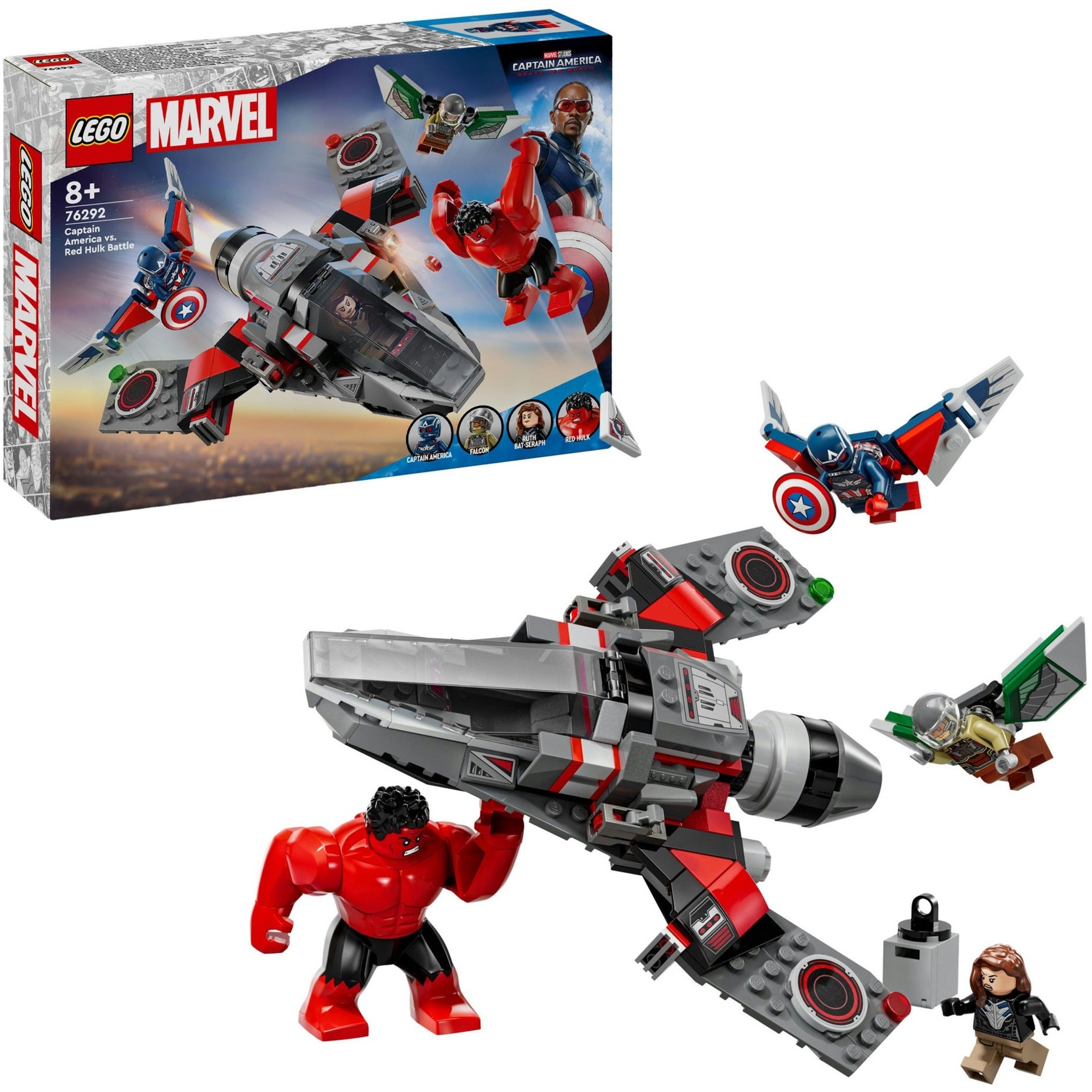 Lego Marvel 76292 Captain America vs. Save Hulk Duell