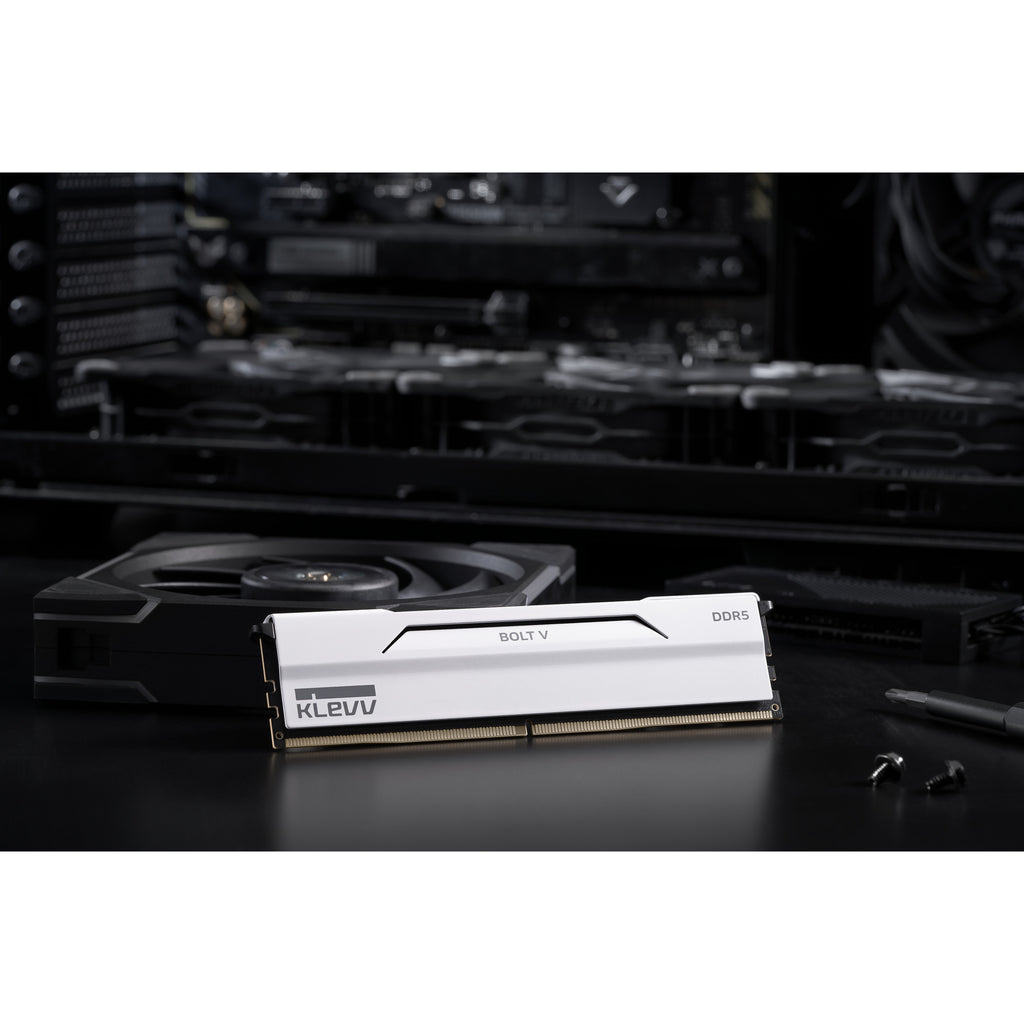 Klevv bolt v 32 gb ddr5-6000 (2x 16 gb) werkgeheugen (wit, kd5agua80-60a300i, xmp 3.0, expo)