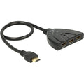 Delock 3 x hdmi in > 1 x hdmi out hdmi switch (zwart, 50 centimeter, 4k)