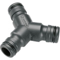 Gardena prof-system 3-wegstuk 19 mm (3 4 ) koppeling (grijs, 2833-20)