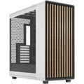 Fractal design north xl rc chalk white tg clear midi tower behuizing (wit houtkleur | 2x usb-a | 1x usb-c | tempered glass)