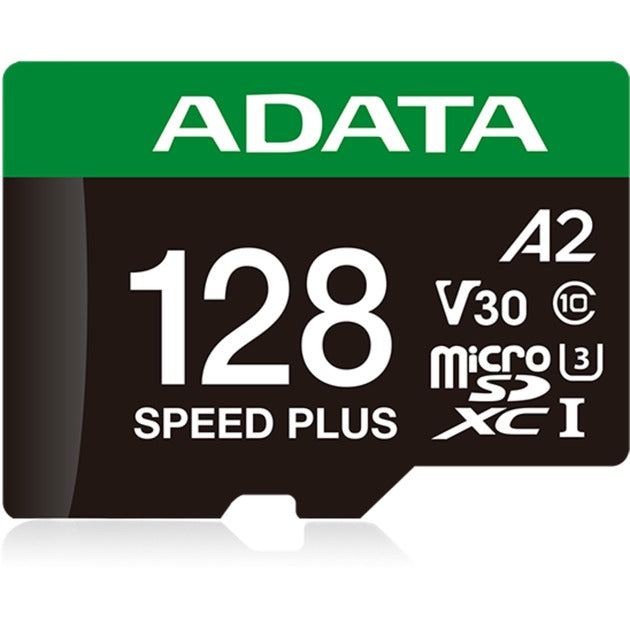 Adata speed plus microsdxc 128 gb geheugenkaart (uhs-i u3, class 10, v30, a2)