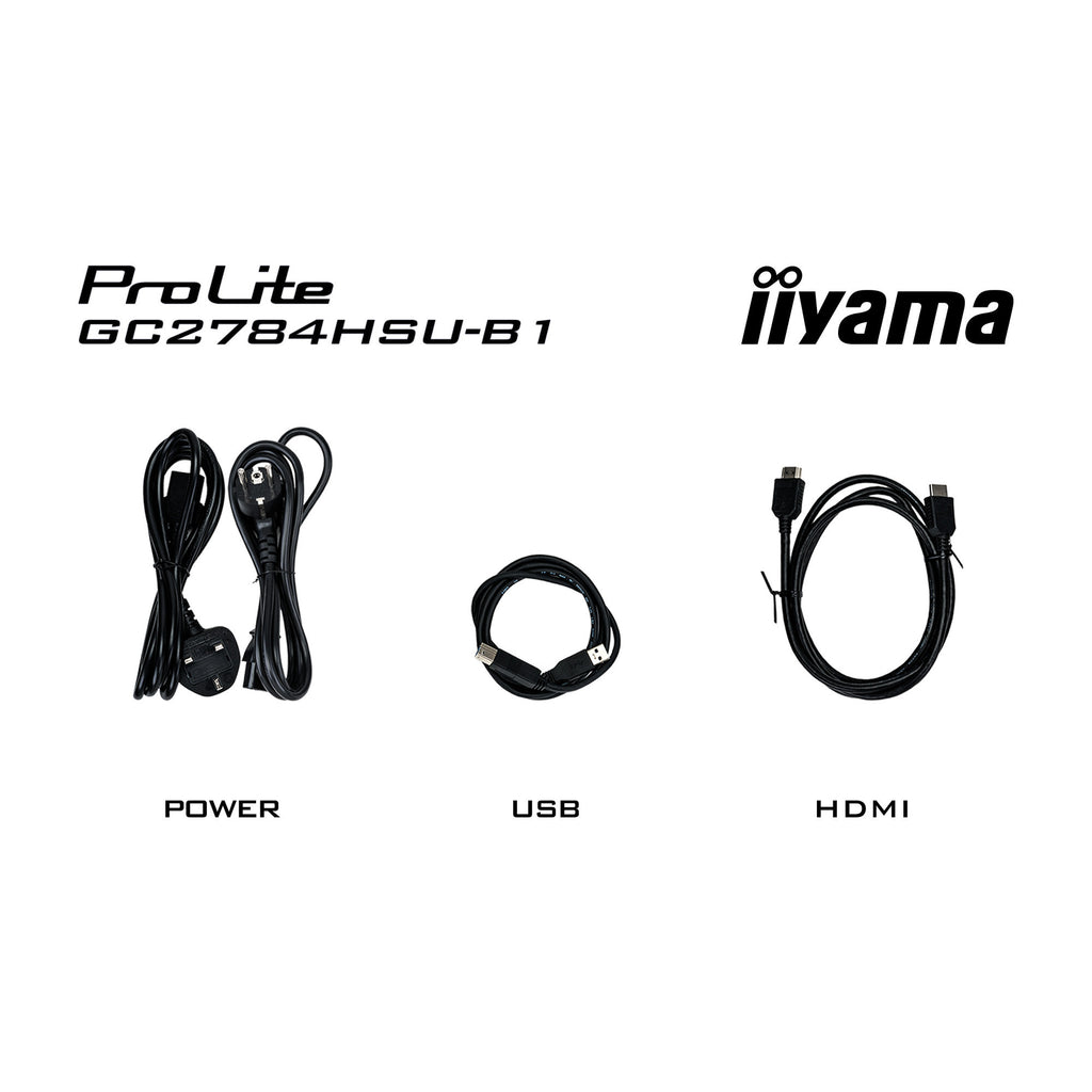 Iiyama g-master red eagle gc2784hsu-b1 27 curved gaming monitor (zwart, 2x hdmi, 1x displayport, usb, audio, amd free-sync, 240 hz)