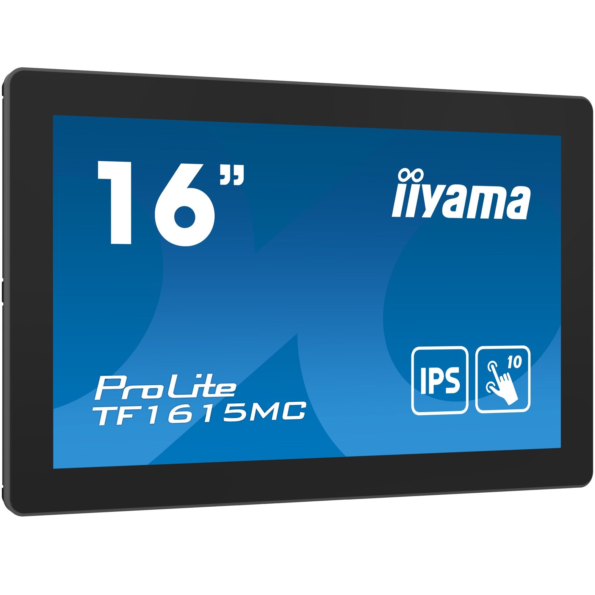 Iiyama prolite tf1615mc-b1 16 touchscreen monitor (zwart, hdmi, displayport, vga, usb-b, rj-45)