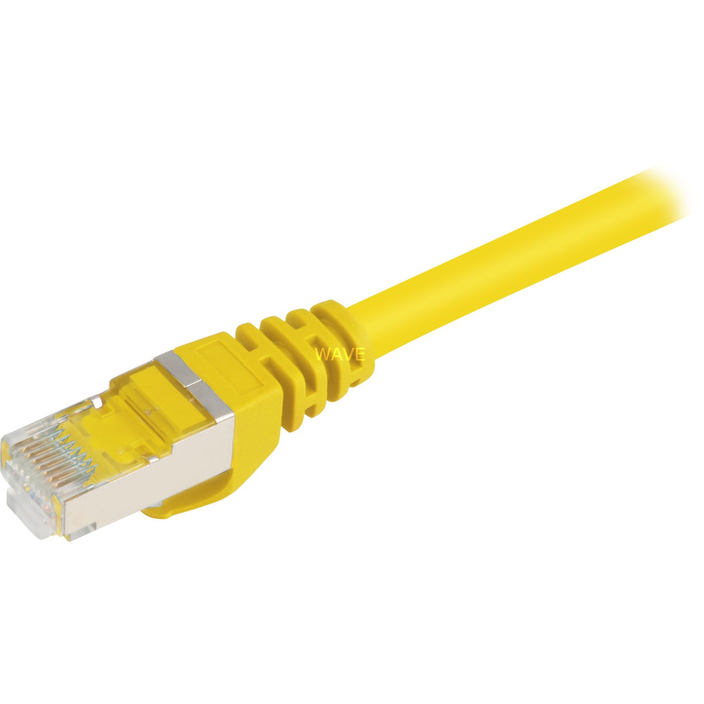 Sharkoon cat.6 netwerkkabel (geel, 0,5 meter, sftp, rj-45)