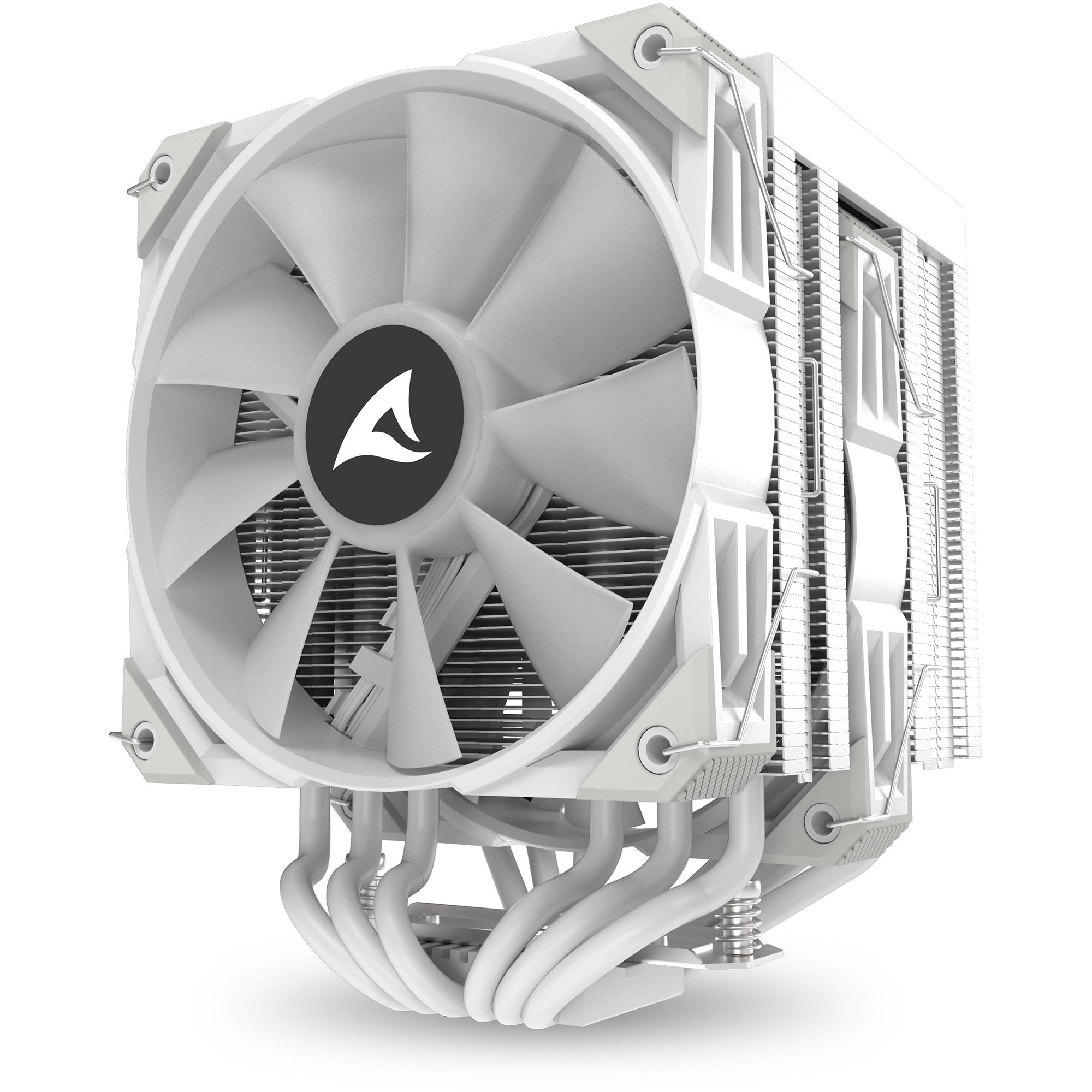 Sharkoon a60 rgb cpu-koeler (wit, 4-pins pwm fan-connector)