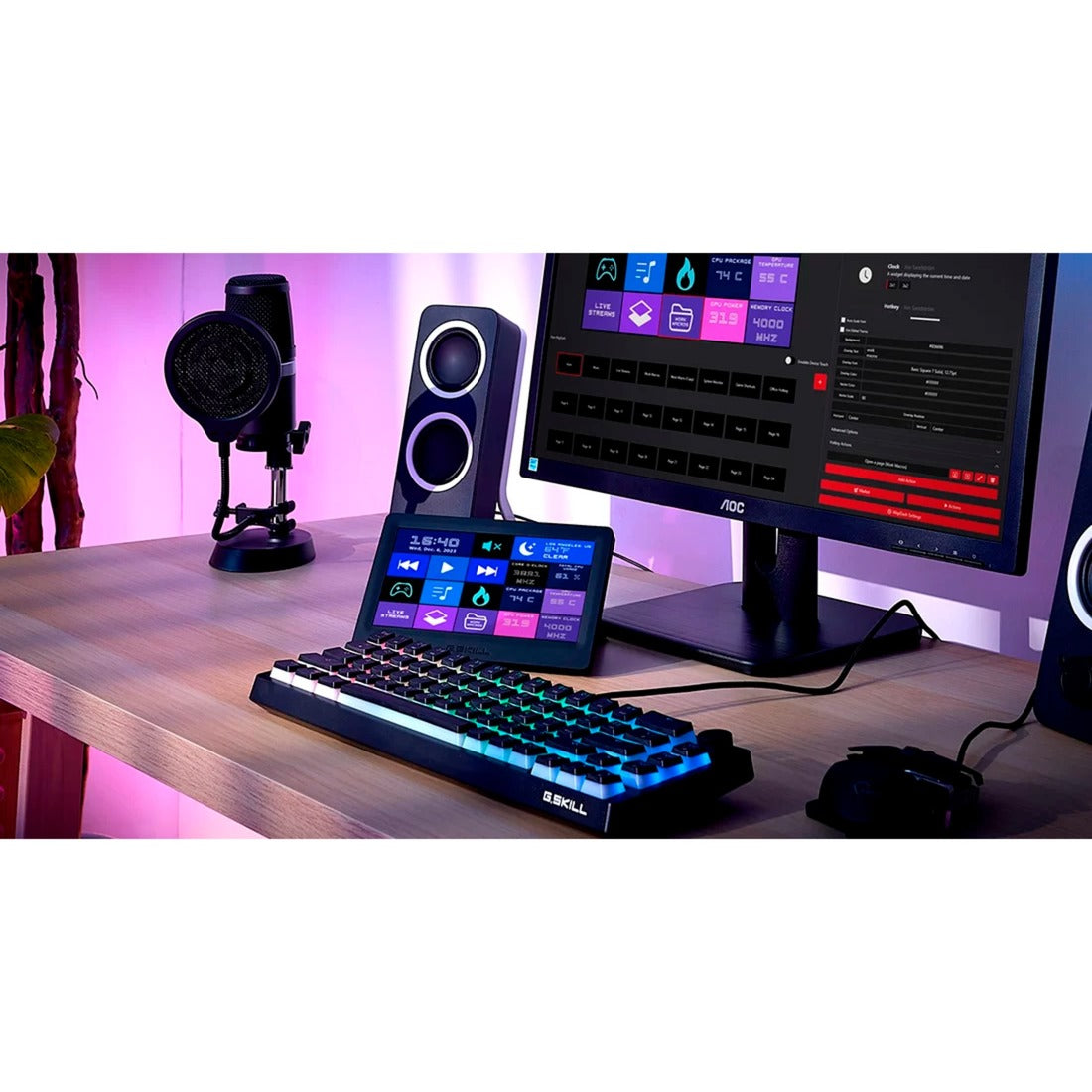 G.skill wigidash gaming keypad (zwart)