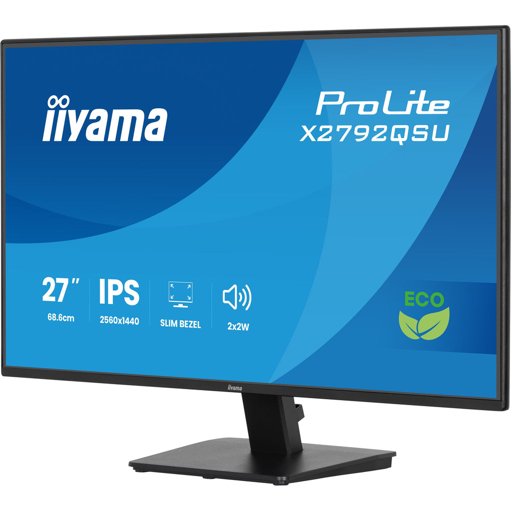 Iiyama prolite x2792qsu-b1 27 gaming monitor (zwart, hdmi, displayport, 2x usb-a, usb-b, 120 hz)