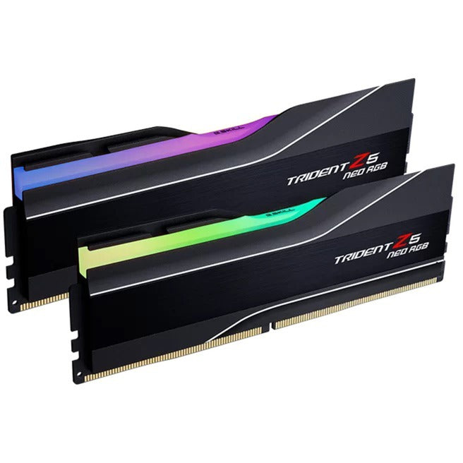G.skill 64 gb ddr5-6000 (2x 32 gb) kit werkgeheugen (zwart, f5-6000j3040g32gx2-t, trident z5 neo rgb, expo)