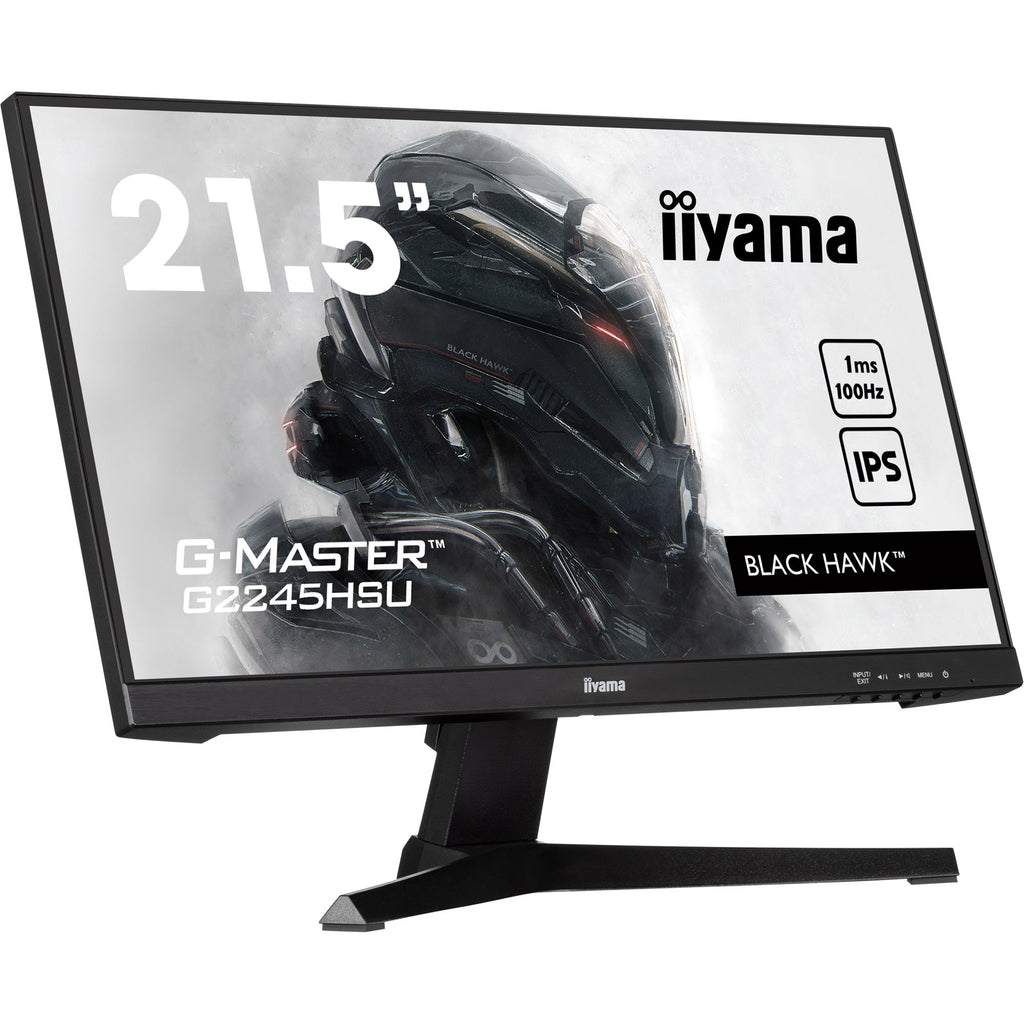 Iiyama g-master black hawk g2245hsu-b2 22 gaming monitor (zwart, hdmi, displayport, 2x usb-a, usb-b)