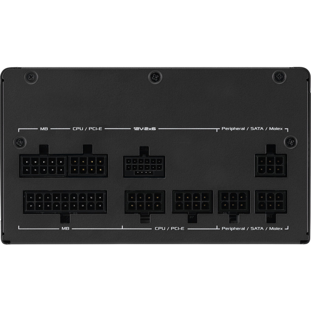 Asus prime gold black edition modulaire 850 watt voeding (zwart, 1x 12v-2x6, 3x pcie)