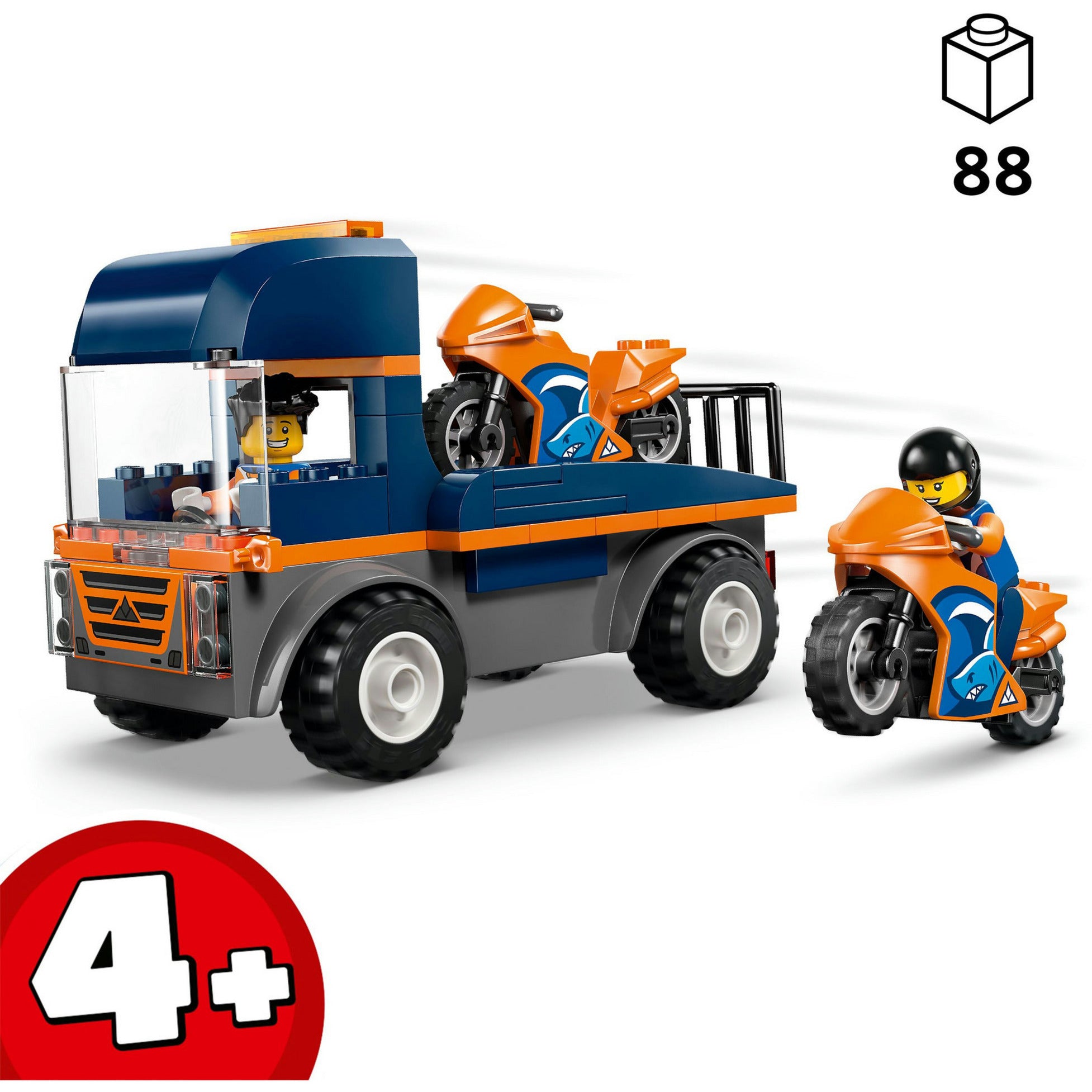 LEGO City Motorradtransporter Bauspielzeug