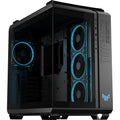 Asus tuf gaming gt502 horizon argb midi tower behuizing (zwart | 3x usb-a | 1x usb-c | tempered glass)