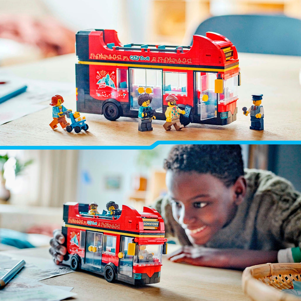 LEGO City 60407 Roter Doppeldeckerbus für Touristen