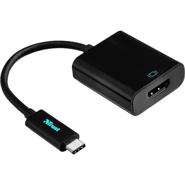 Trust usb type-c - hdmi adapter usb-adapter (zwart, 21011)
