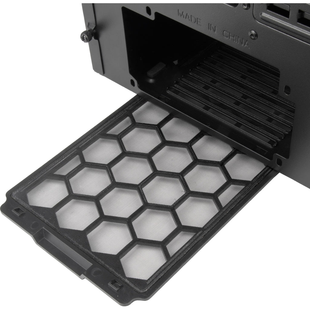 Silverstone seta q1 midi tower behuizing (zwart | 2x usb-a | 1x usb-c)